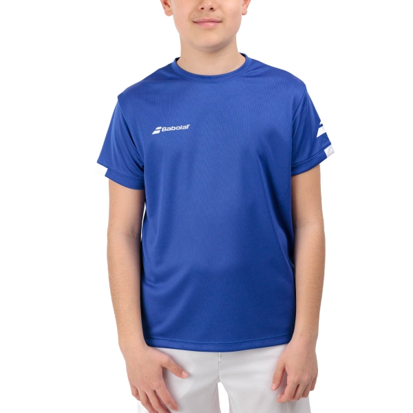 Polo e Maglia Tennis Bambino Babolat Play Crew Classic Maglietta Bambino  Sodalite Blue 3BP20114118