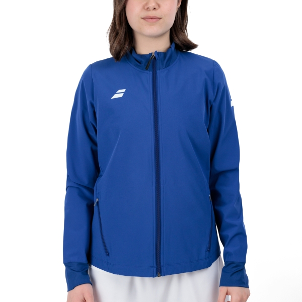 Tennis Women's Jackets Babolat Play Logo Jacket  Sodalite Blue 3WP21214118