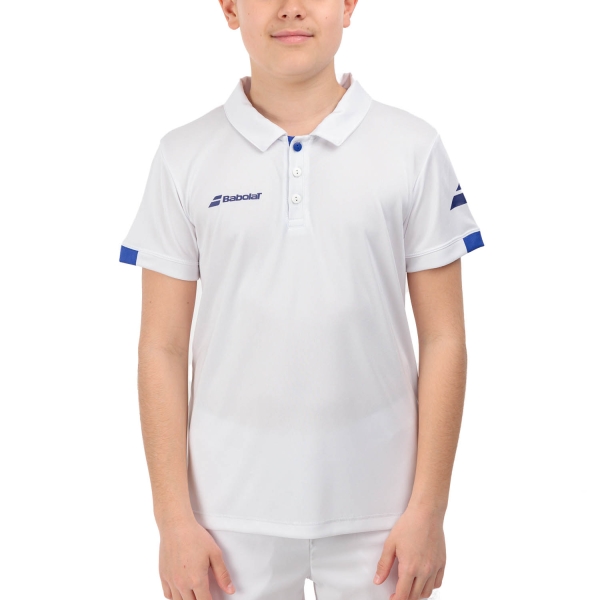 Polo e Maglia Tennis Bambino Babolat Play Polo Bambino  White 3BP20211000