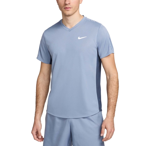 Maglietta Tennis Uomo Nike Victory Maglietta  Ashen Slate/Thunder Blue/White CV2982494