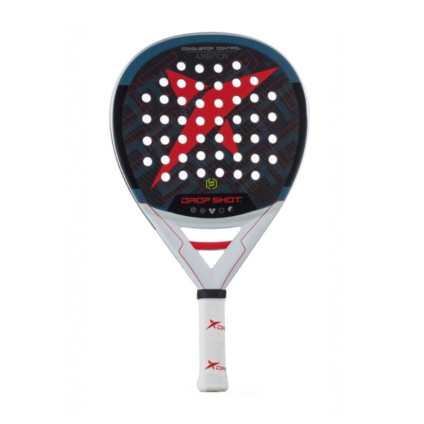 Racchetta Padel Drop Shot Ambition Drop Shot Drop Shot Conqueror Control Padel  White/Blue/Red  White/Blue/Red DP304006