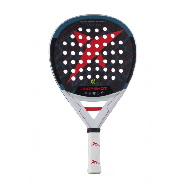 Drop Shot Ambition Padel Racket Drop Shot Conqueror Control Padel  White/Blue/Red DP304006