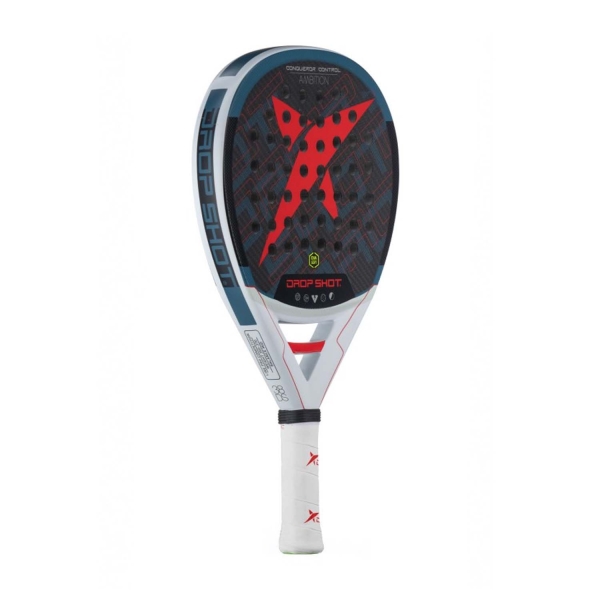 Drop Shot Conqueror Control Padel - White/Blue/Red