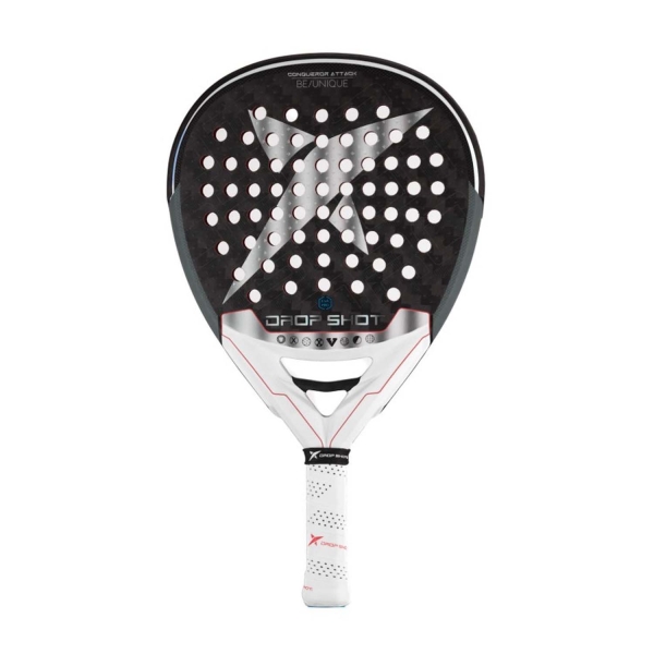 Drop Shot Be Unique Padel Racket Drop Shot Conqueror Attack Padel  Black/Grey/Red DP304022