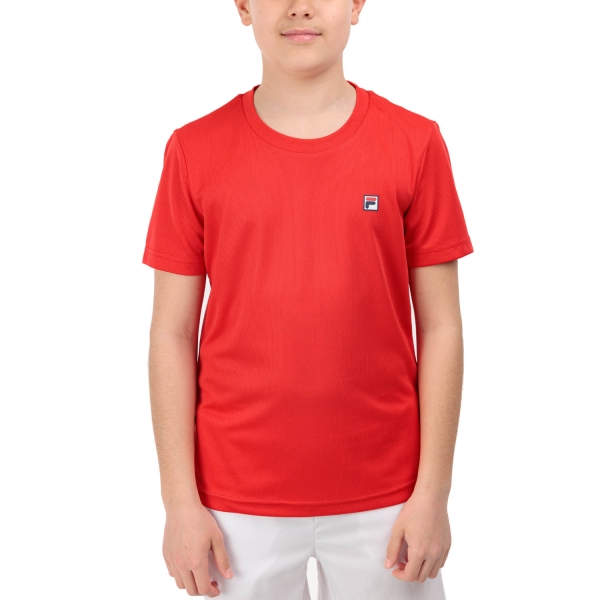 Tennis Polo and Shirts Boy Fila Dani TShirt Boy  Red FJL221020500