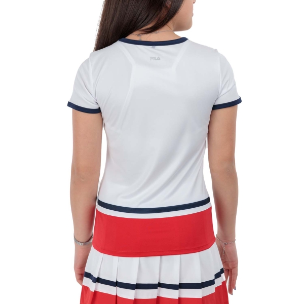 Fila Elisabeth T-Shirt Girl - White/Red