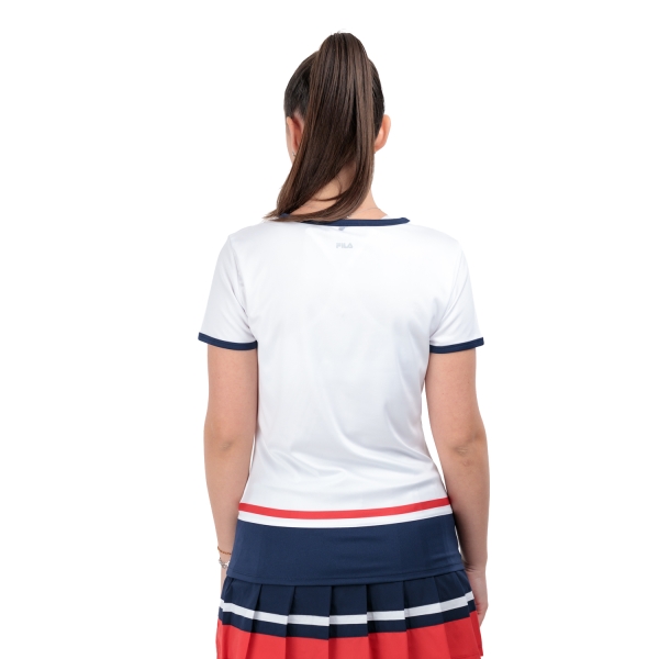 Fila Elisabeth Camiseta - White/Navy