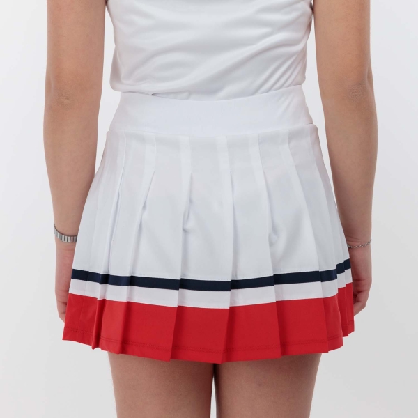 Fila Sabine Falda Niña - White/Red