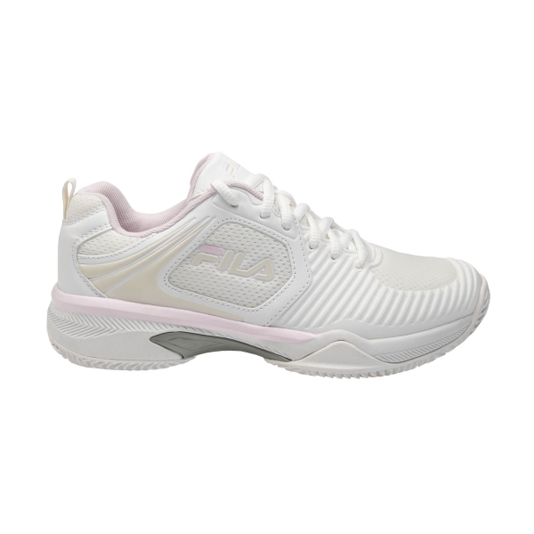 Women`s Tennis Shoes Fila Veloce Clay  White/Cab Gray Comb FTW241040086