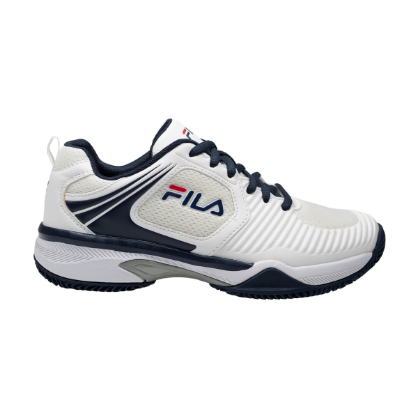 Women`s Tennis Shoes Fila Veloce Clay  White/Navy FTW241040153