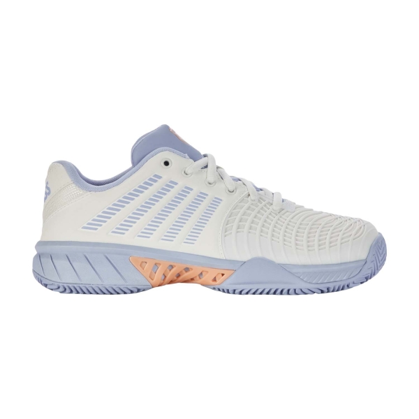 Women`s Tennis Shoes KSwiss Express Light 3 Clay  Star White/Heather/Peach Fuzz 98563131M