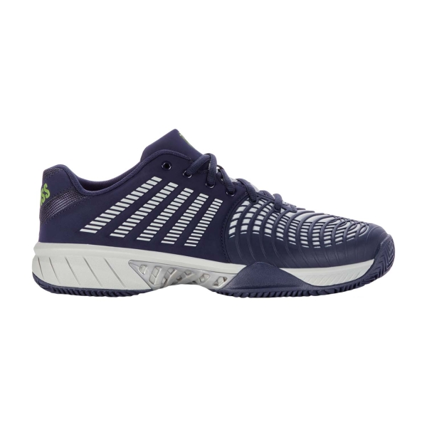 Calzado Tenis Hombre KSwiss Express Light 3 Clay  Peacoat/Gray Violet/Lime Green 08563490M