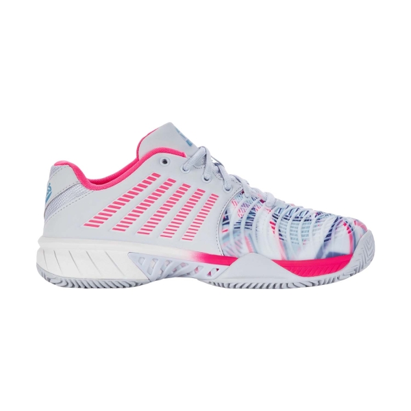 Padel Shoes KSwiss Express Light 3 Padel  Arctic Ice/White/Neon Pink 98900026M