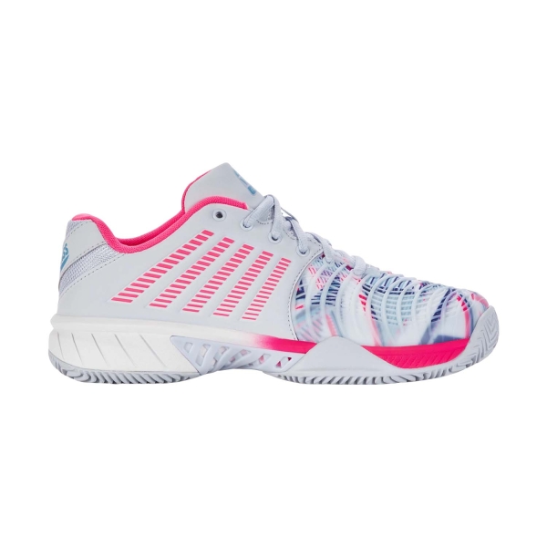 Calzado padel KSwiss Express Light 3 Padel  Arctic Ice/White/Neon Pink 98900026M