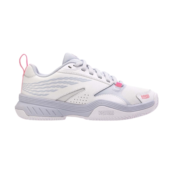 Padel Shoes KSwiss SpeedEx Padel  White/Arctic Ice/Neon Pink 99084104M