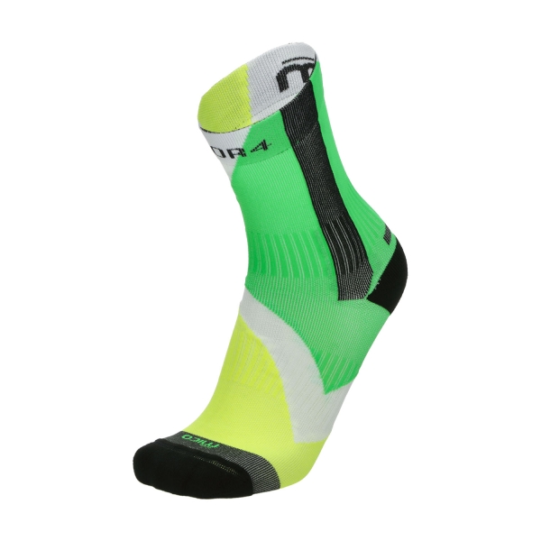 Tennis Socks Mico Light Weight XPerformance Socks  Verde/Giallo/Nero/Bianco CA 1266 954
