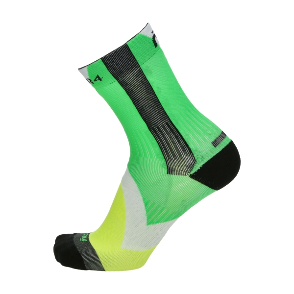 Mico Light Weight X-Performance Calcetines - Verde/Giallo/Nero/Bianco