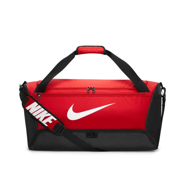 Tennis Bag Nike Brasilia 9.5 Medium Duffle  University Red/Black/White DH7710657
