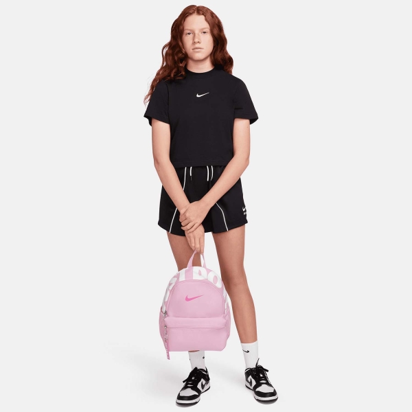 Nike Brasilia JDI Mini Backpack Junior - Pink Rise/White/Laser Fuchsia