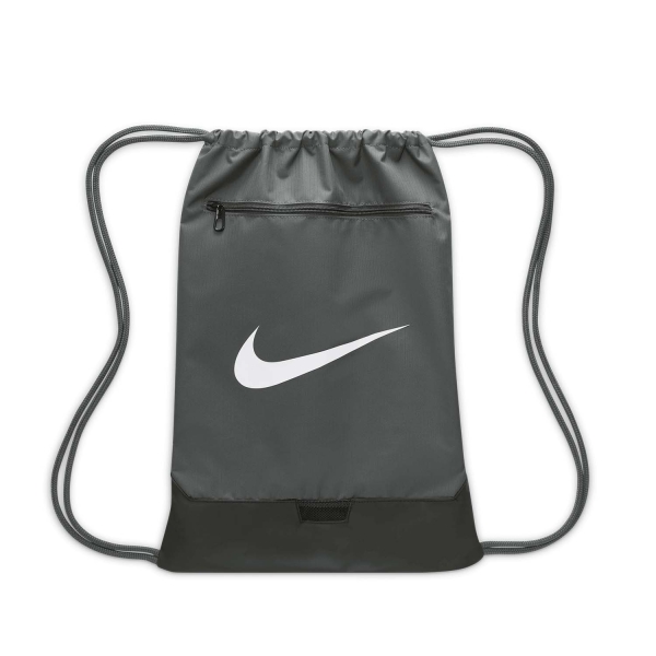 Tennis Bag Nike Brasilia 9.5 Sackpack  Iron Grey/Black/White DM3978068