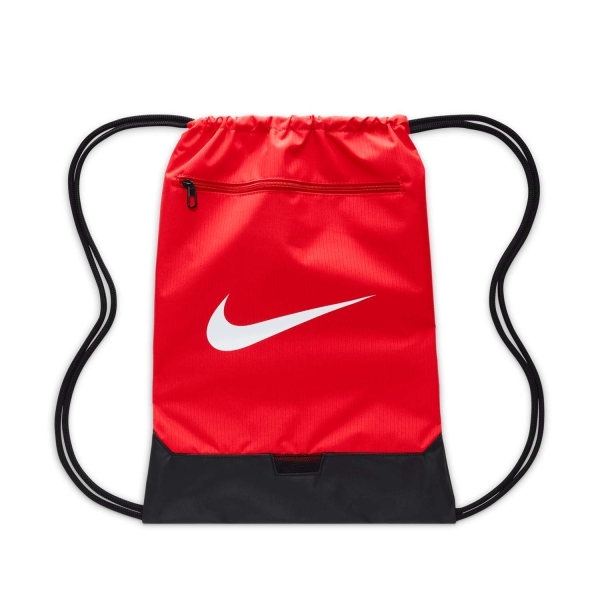 Tennis Bag Nike Brasilia 9.5 Sackpack  University Red/Black/White DM3978657