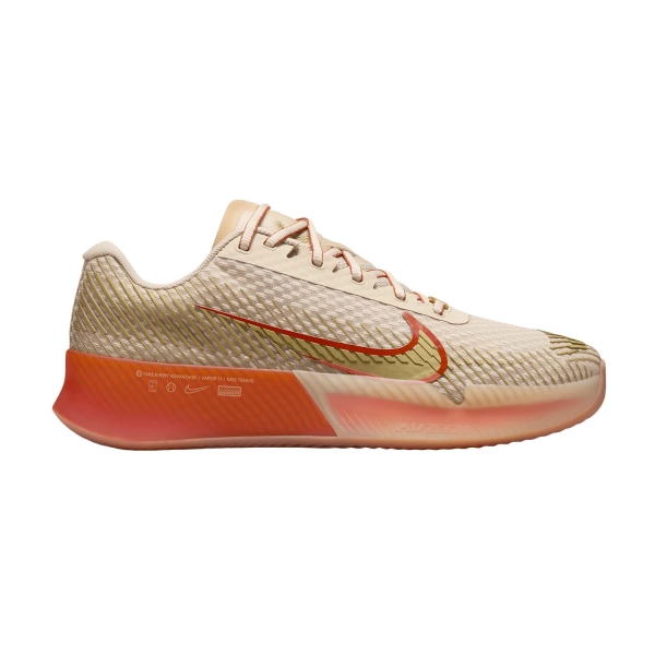 Calzado Tenis Mujer Nike Zoom Vapor 11 Clay Premium  Sanddrift/Metallic Gold/Rust Factor FN4766103