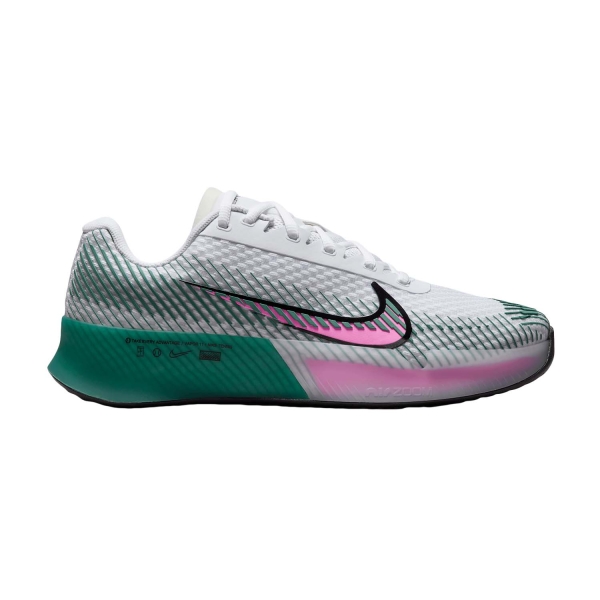 Women`s Tennis Shoes Nike Court Air Zoom Vapor 11 HC  White/Playful Pink/Bicoastal/Black DR6965109