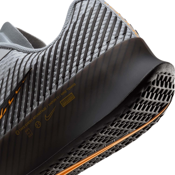 Nike Court Air Zoom Vapor 11 HC - Wolf Grey/Laser Orange/Black