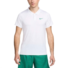 Nike Court Dri-FIT Advantage Polo - White/Malachite