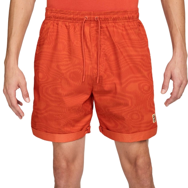 Pantalones Cortos Tenis Hombre Nike Court Heritage 6in Shorts  Rust Factor FD5405811