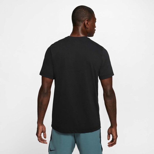 Nike Dri-FIT Court Logo Maglietta - Black/White