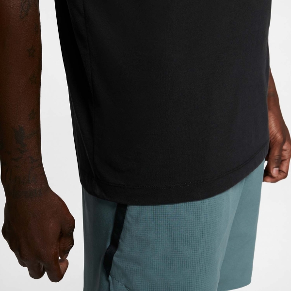 Nike Dri-FIT Court Logo Maglietta - Black/White