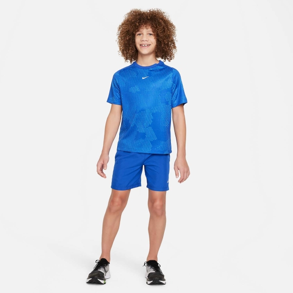 Nike Dri-FIT Multi Camo Camiseta Niño - Game Royal/White