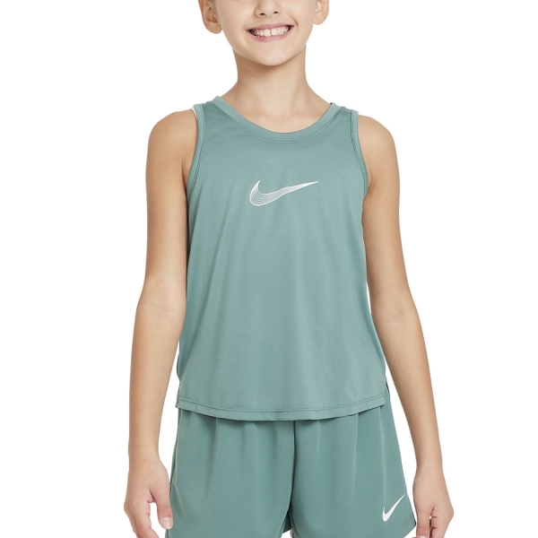Top and Shirts Girl Nike DriFIT One Tank Girl  Bicoastal/White DH5215361