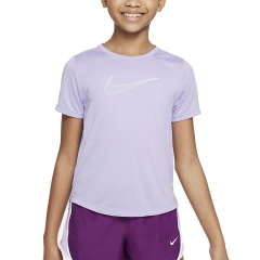 Nike Dri-FIT One T-Shirt Girl - Hydrangeas/White