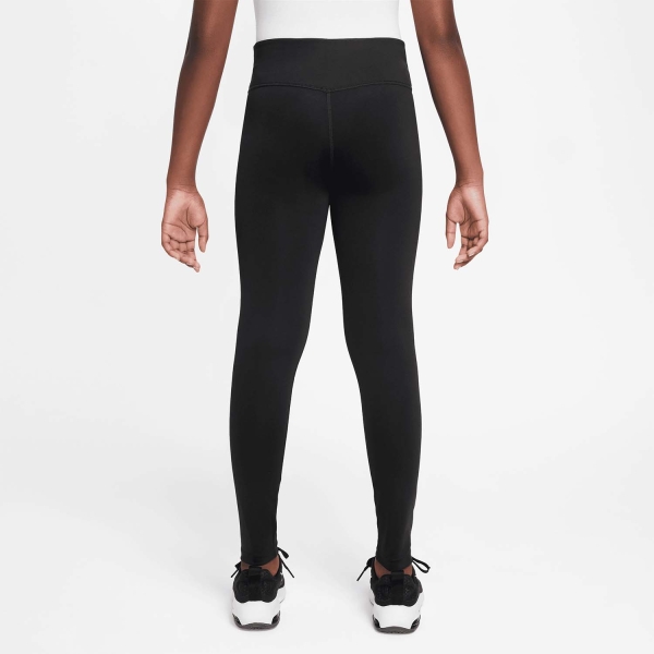 Nike Dri-FIT One Tights Girl - Black/Sunset Pulse