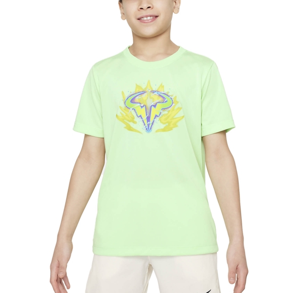 Tennis Polo and Shirts Boy Nike DriFIT Rafa TShirt Boy  Vapor Green FZ8794376