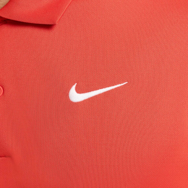 Nike Dri-FIT Solid Logo Polo - Rust Factor/White