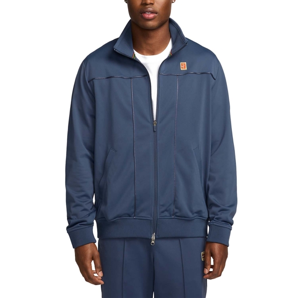 Nike Heritage Men s Tennis Jacket Thunder Blue