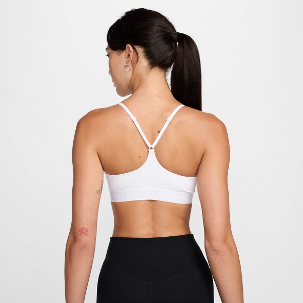 Nike Indy Swoosh Reggiseno Sportivo - White/Stone Mauve