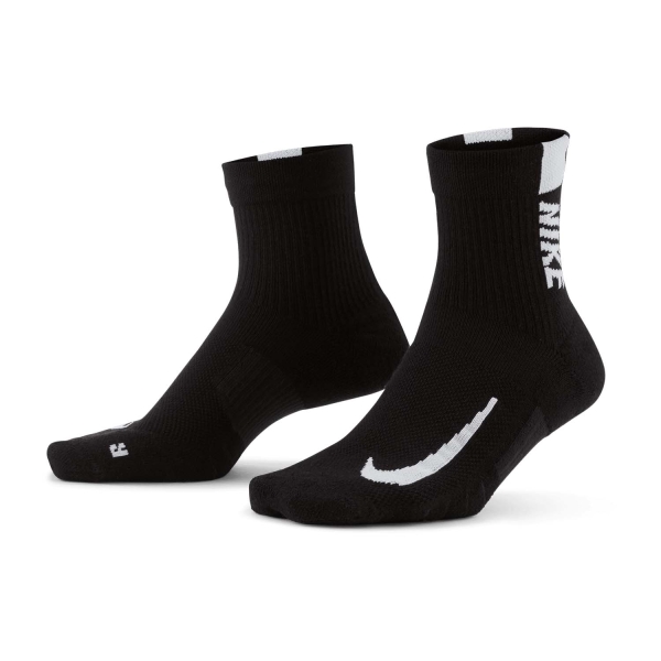 Tennis Socks Nike Multiplier x 2 Socks  Black/White SX7556010