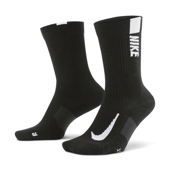 Tennis Socks Nike Multiplier Crew x 2 Socks  Black/White SX7557010
