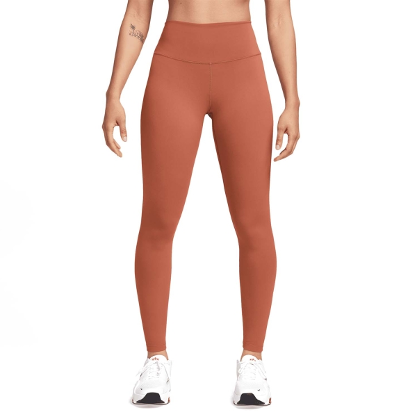 Women's Tennis Pants and Tights Nike One Court Tights  Burnt Sunrise/Black FN3226825