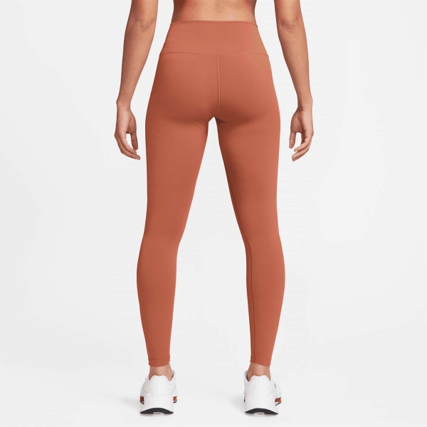 Nike One Court Tights - Burnt Sunrise/Black