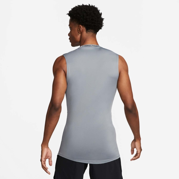 Nike Pro Dri-FIT Logo Canotta - Smoke Grey/Black