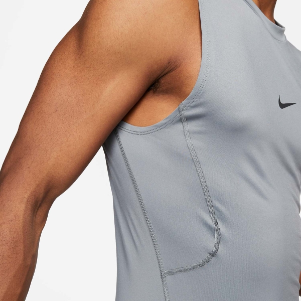 Nike Pro Dri-FIT Logo Canotta - Smoke Grey/Black