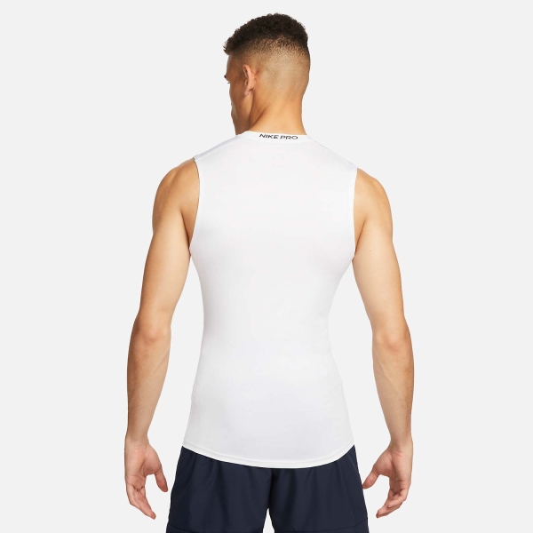 Nike Pro Dri-FIT Logo Canotta - White/Black