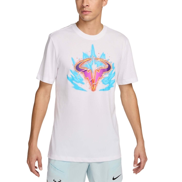 Men's Tennis Shirts Nike Court Rafa DriFIT TShirt  White FV8436100