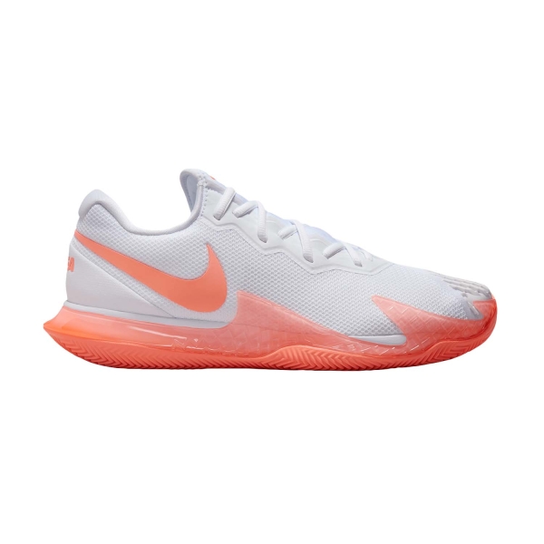 Men`s Tennis Shoes Nike Air Zoom Vapor Cage 4 Rafa Clay  White/Bright Mango DV1773106