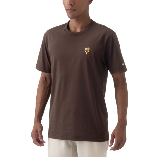 Camisetas de Tenis Hombre Yonex Nature Camiseta  Earth Brown YMN16702MR